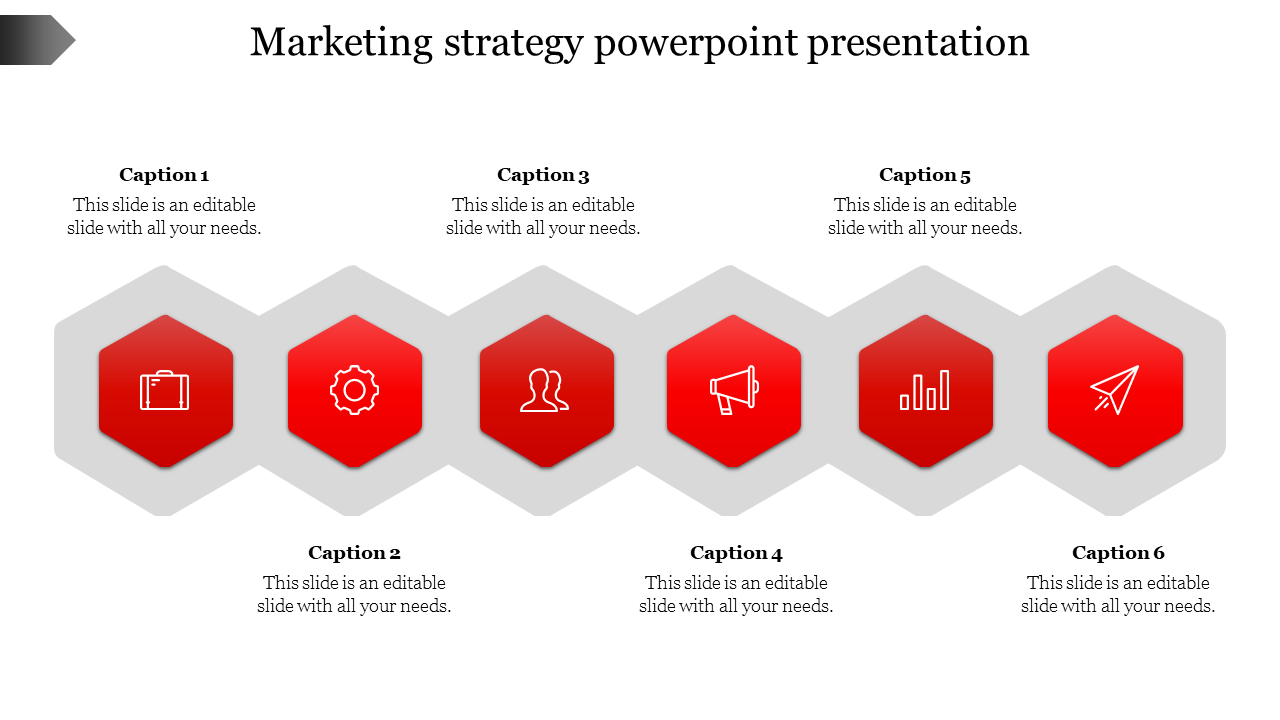 marketing strategy powerpoint presentation template-Red
